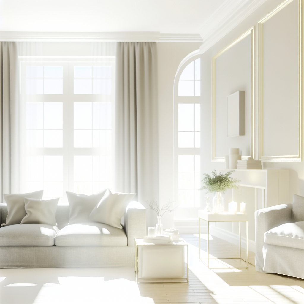 Bright living room with natural light