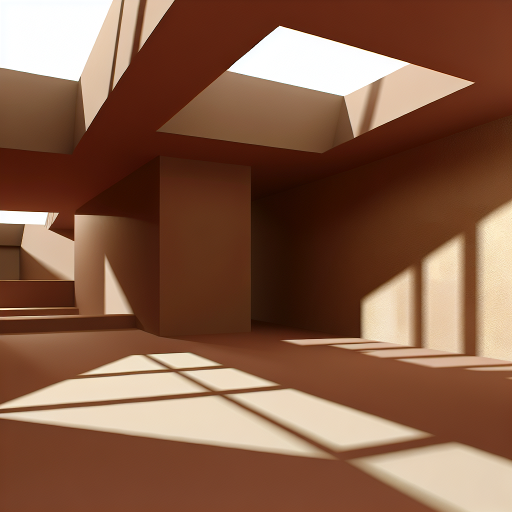 Beautiful skylight interior